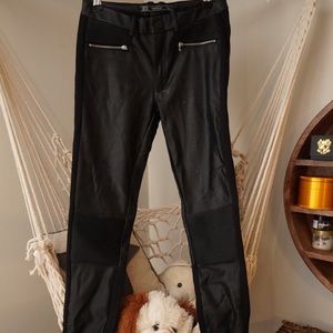 ⚡️Black Moto Leather Pants⚡️